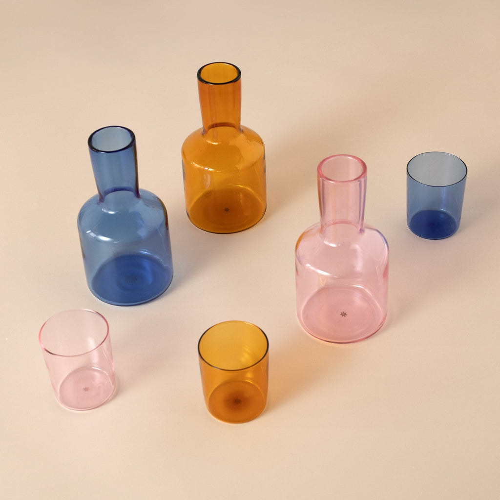 Bedside Carafe & Glass - Pink